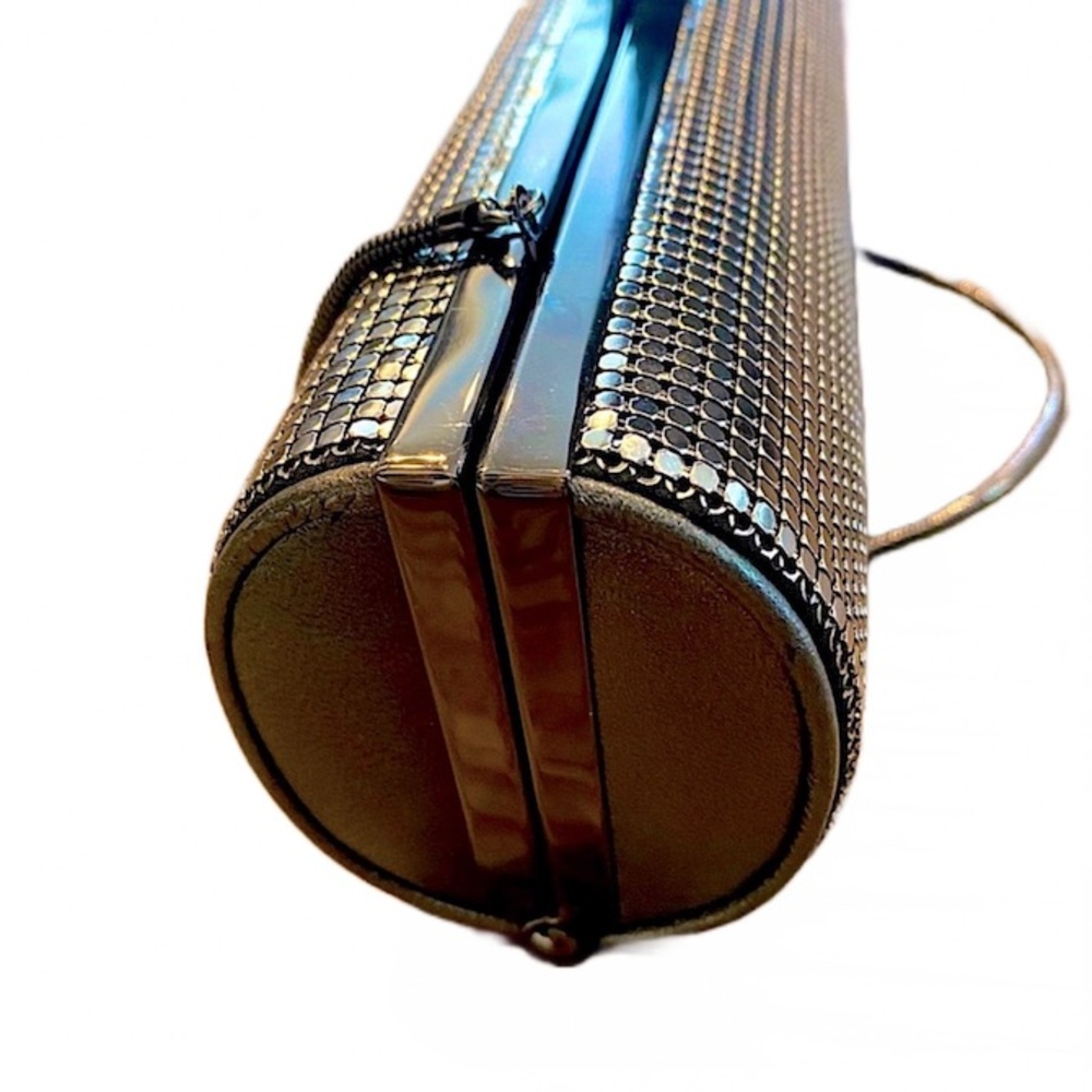 ๐HP๐๐VERY RARE STUNNING WHITING & DAVIS SEQUIN MESH CYLINDER BAG CLUTCH๐ - Picture 7 of 9